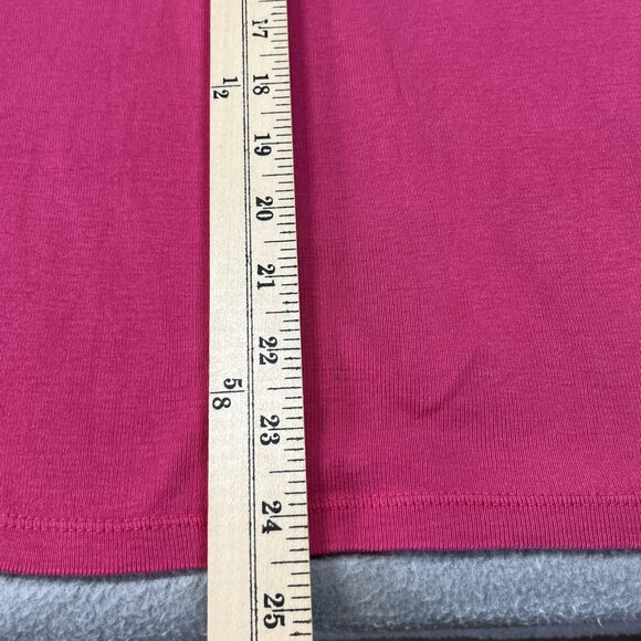 SEG'MENTS Shirt Womens XL Pink 3/4 Sleeve Scoop Neck Cotton Casual T-Shirt Tee - Picture 7 of 7